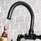 Kingston Brass KS2170RKX Bridge Bathroom Faucet with Push Pop-Up, Matte Black KS2170RKX - alternate 3